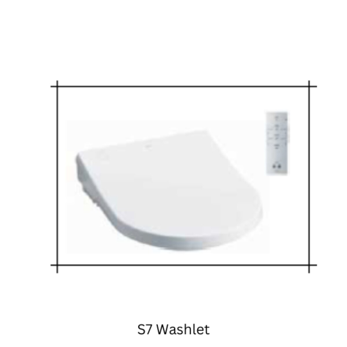 Toto Basic+ Toilet with S7 Washlet, D Shape Remote Control