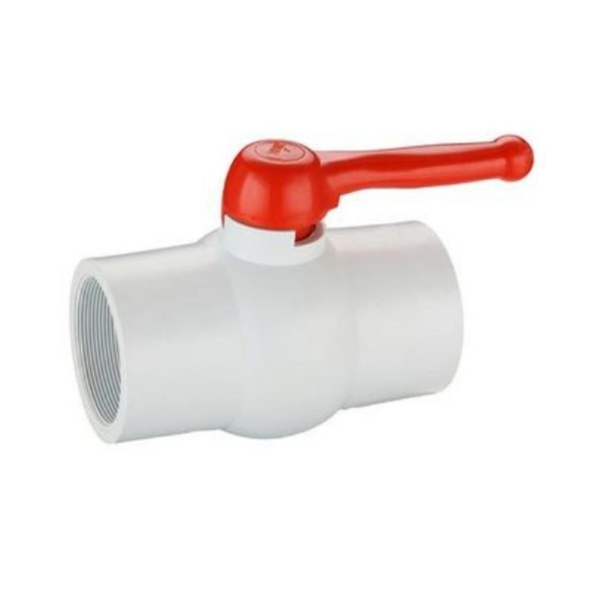 PVC Ball Valve Teflon Seat Solvent Weld 65mm